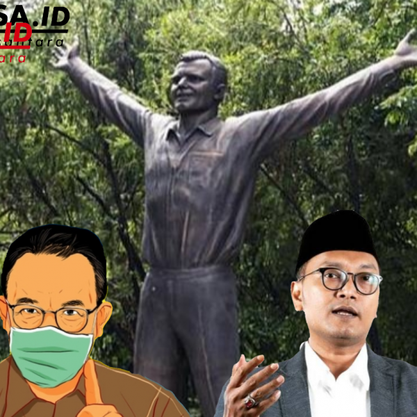 Anies Resmikan Patung Tokoh Komunis, Guntur: Kalau Jokowi Pasti Didemo