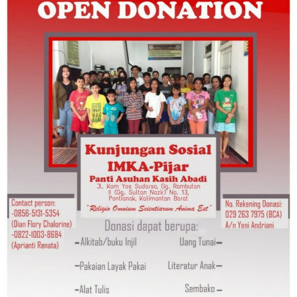 Segera Gelar Kunsos, IMKA-Pijar FH Untan Buka Donasi