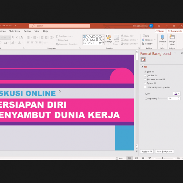Mahasiswa Fikom UMB Sukses Gelar Webinar Persiapan Diri Menyambut Dunia Kerja