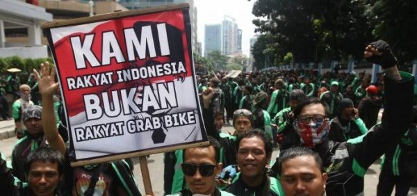 Soal Logo di Poster Demo Jokowi, Grab: Dicatut Pihak Tak Bertanggung Jawab