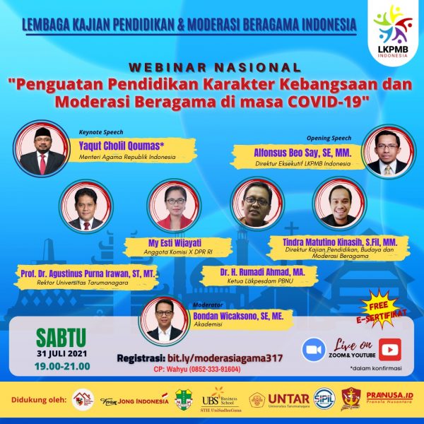 LKPMB Indonesia Mendorong Penguatan Karakter Kebangsaan dan Moderasi Beragama
